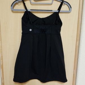 Lululemon Black drawstring tank